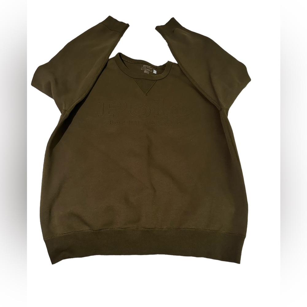 Polo double knit pullover sweatshirt